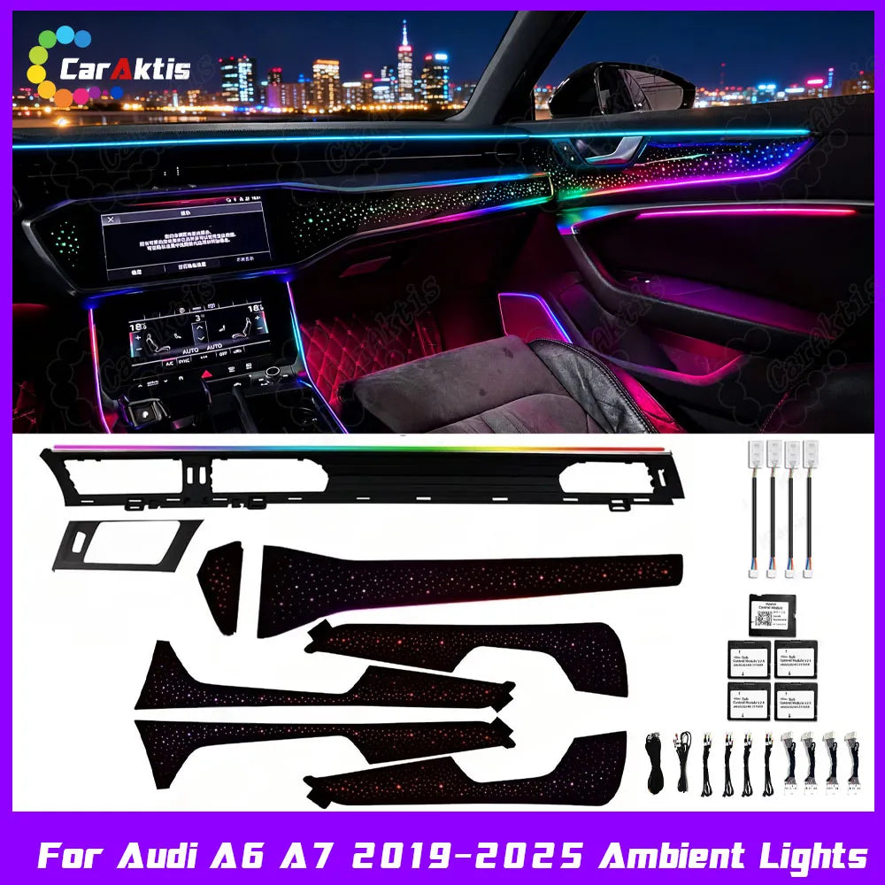 Full Set Symphony Ambient Lighting Kit for Audi A6 S6 RS6 A7 C8 2019-2025