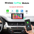 Wireless Apple CarPlay and Android Auto retrofit module for Audi Q7 2016-2019 dashboard display.