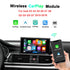 Wireless Apple CarPlay and Android Auto retrofit module for Audi A3 A4 A5 A6 A7 A8 Q2 Q3 Q5 Q7 2010-2019, supporting AirPlay and HD Mirroring.