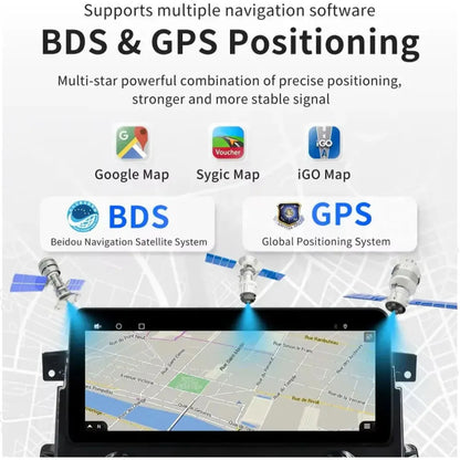 BDS and GPS dual positioning system supporting Google Maps, Sygic, and iGO navigation applications