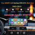 12.3-inch Android 13 car multimedia player with Wireless CarPlay and Android Auto installed in BMW 3 and 5 Series dashboard (2003-2013 E90 E91 E60 E61).
