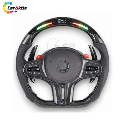 bmw 3 series g20 custom carbon fiber steering wheel installed