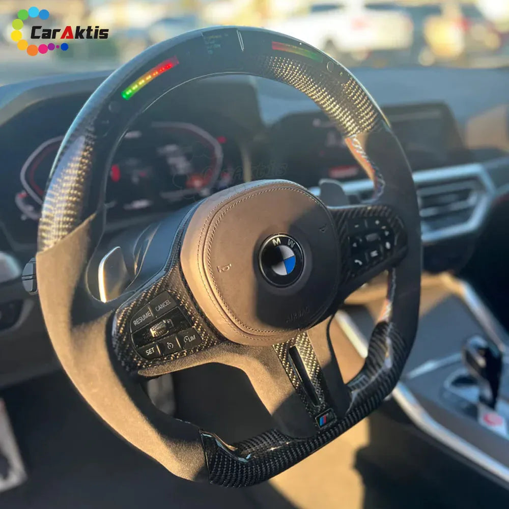 Custom LED Carbon Fiber Steering Wheel