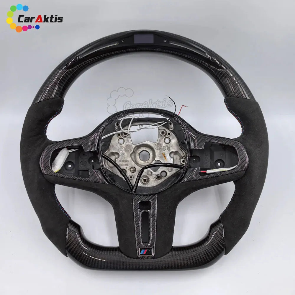 bmw custom led carbon fiber steering wheel