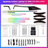 Exploded view of BMW F30 interior accessories: replacement armrest trims, dashboard LED panels, and plug-and-play connectors.