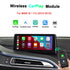 Wireless Apple CarPlay and Android Auto retrofit module for BMW i8 / I12 (2014-2018), featuring original screen integration and smart dashboard display.