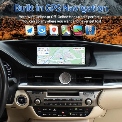Built-in GPS navigation with support for online and offline maps