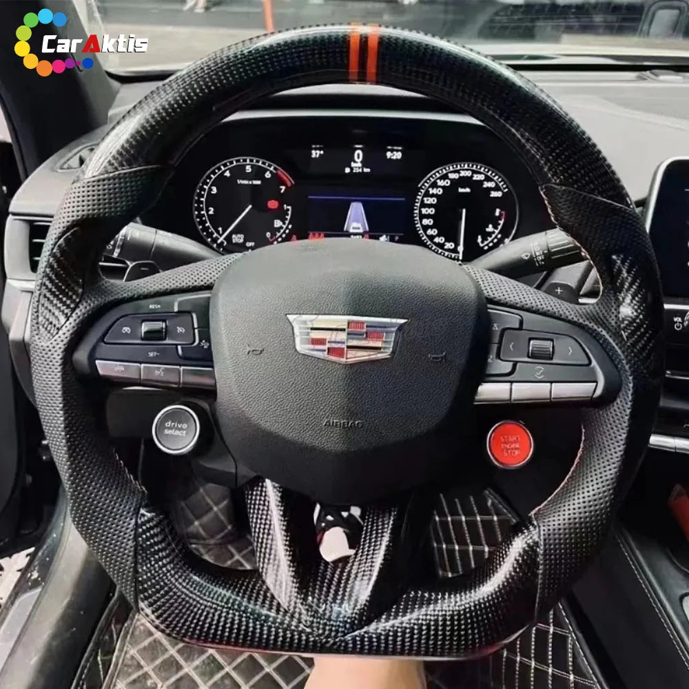 Cadillac CT4/CT5/CTS/ATS Carbon Fiber LED Steering Wheel