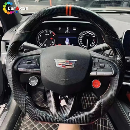 Cadillac CT4/CT5/CTS/ATS Carbon Fiber LED Steering Wheel
