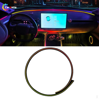 universal fit car dashboard through-type light, flexible length can be custom cut