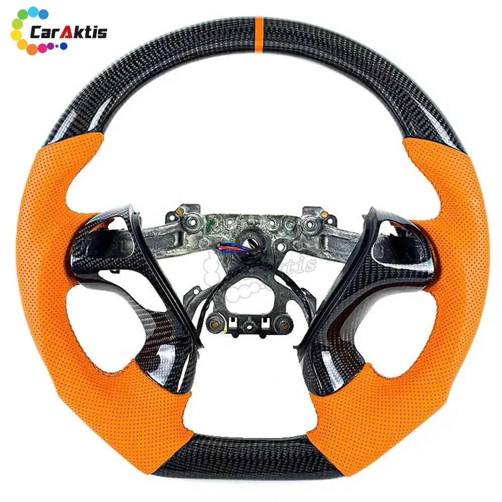 carbon fiber and perforated leather steering wheel infiniti q70 M37 M56