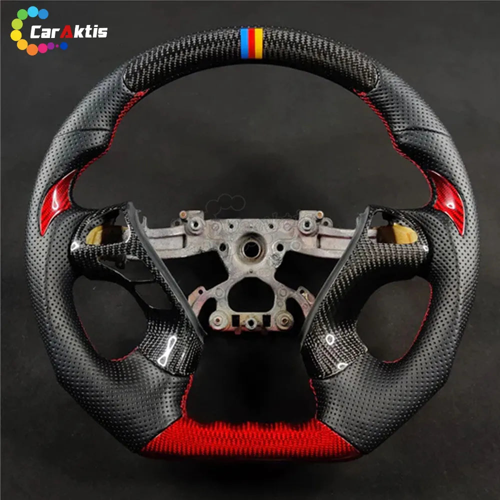 carbon fiber and perforated leather steering wheel infiniti q70 m37 m56