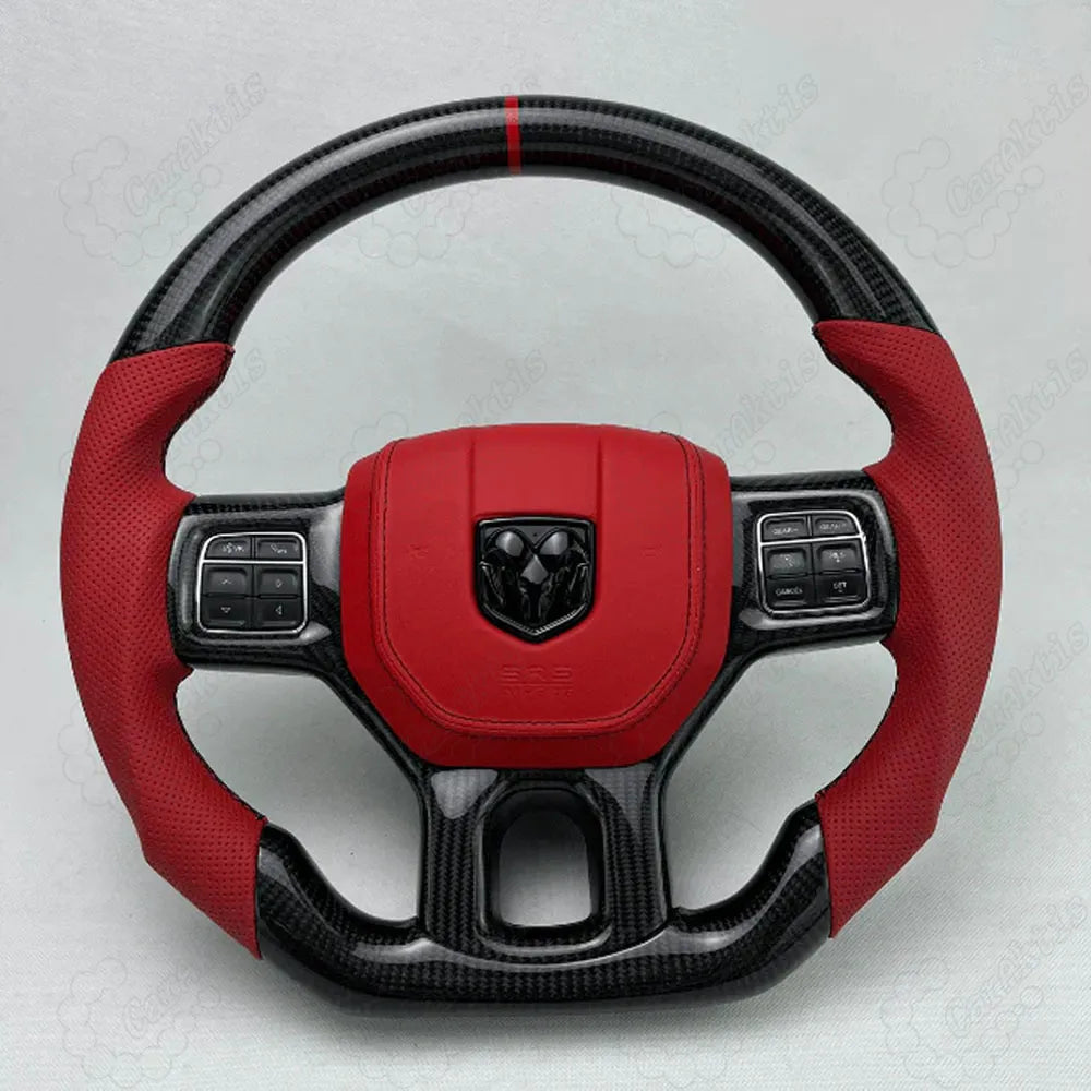 2012-2018 Dodge Ram Custom Carbon Fiber Steering Wheel