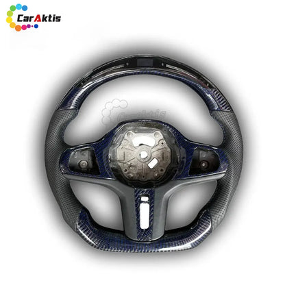 custom bmw m performance carbon steering wheel display