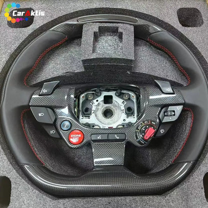 custom-steering wheel for ferrari 458 488 f12 carbon fiber