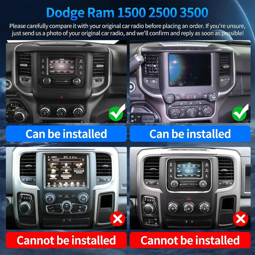 Compatibility and fitment check guide for Dodge Ram 1500 2500 3500 original dashboard unit replacement
