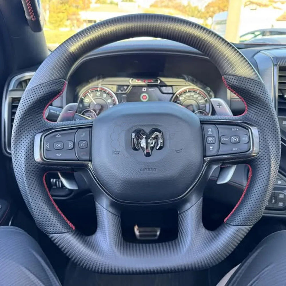 2021-2026+ Ram TRX 1500 Custom Carbon Fiber Steering Wheel