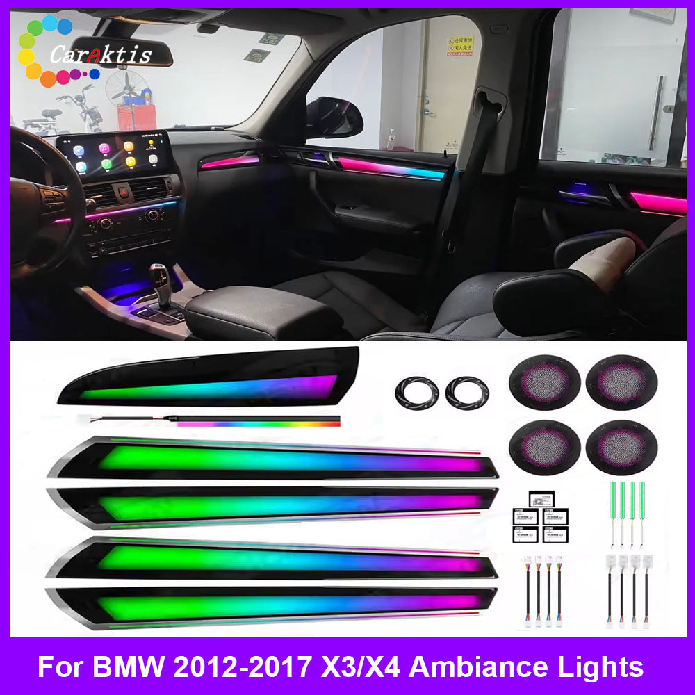 CarAktis Replace Ambient Lighting Kit For BMW X3 X4 F25 F26 2012-2017 Symphony LED Light Accessories Trim Panel