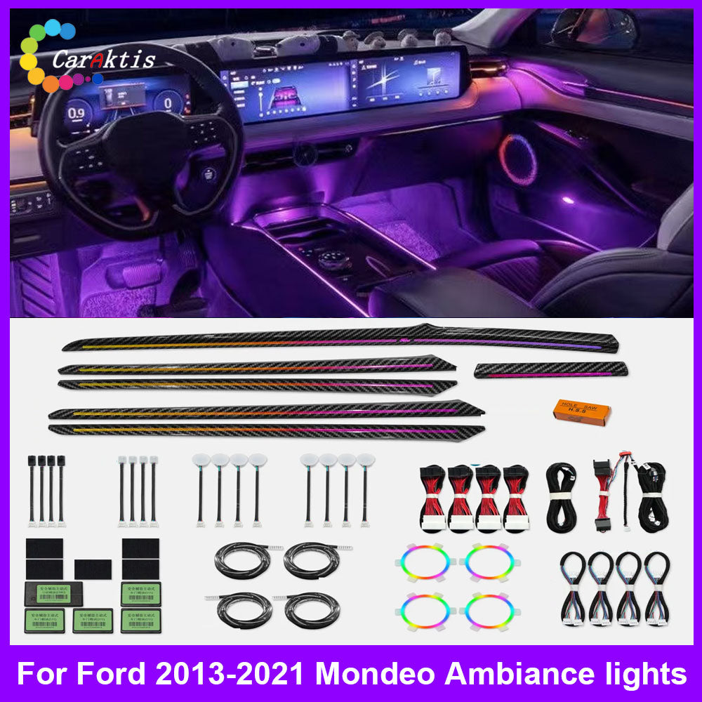 CarAkits For Ford Mondeo 2013-2021 Ambient Light Dynamic Lighting Automotive Interior Decoration