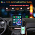 12.1 inch vertical screen Android car stereo installed in Ford Bronco Sport 2021-2024 dashboard showing Apple CarPlay interface.