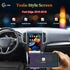 13.6 inch Tesla-style Android car stereo installed in a Ford Edge dashboard with Apple CarPlay displayed.