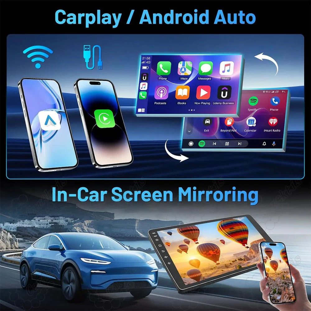 Wireless Apple CarPlay, Android Auto, and in-car screen mirroring feature on Honda Accord touchscreen radio