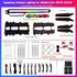 Complete Honda Civic 11th Gen Starry Sky ambient light kit from Caraktis, including LED strips, controllers, and plug-and-play harnesses.