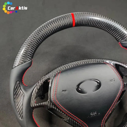 infiniti g37 g35 gloss carbon fiber smooth leather steering wheel
