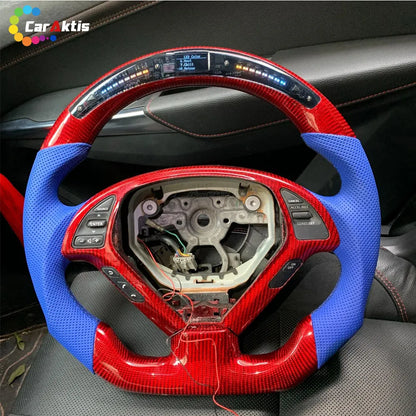 infiniti g37 g35 led display carbon fiber steering whee
