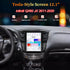 12.1-inch Tesla-style vertical Android screen head unit upgrade for Infiniti QX60 JX35 2011-2020 featuring CarPlay and Android Auto.