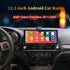 12.3 inch Android car radio head unit installed in Jeep Grand Cherokee 2011-2020 dashboard showing Apple CarPlay interface