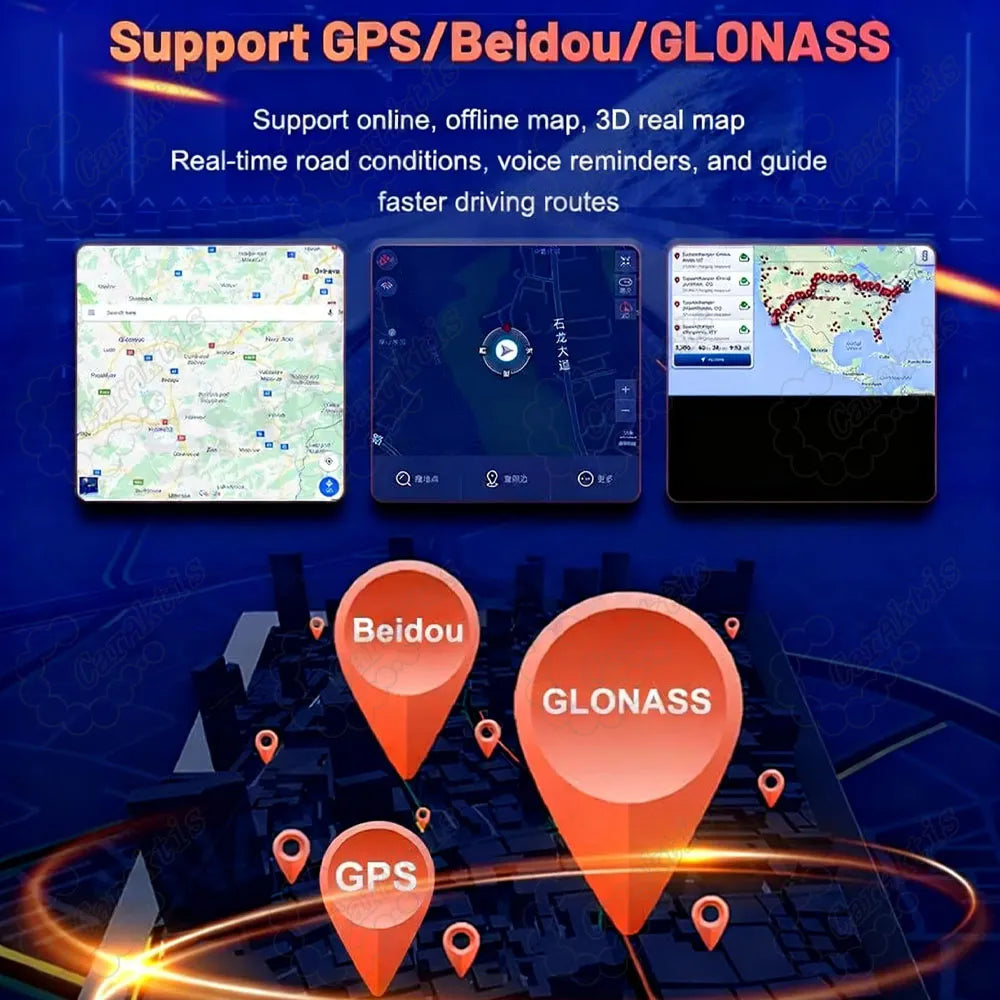 GPS, Beidou, and GLONASS navigation system support for Jeep Grand Cherokee Android head unit