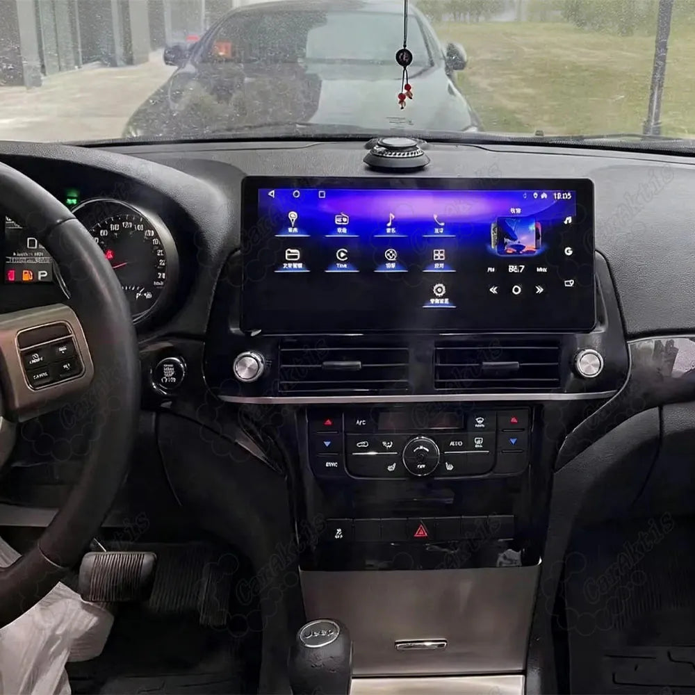 Main menu user interface of 12.3 inch Android car stereo for Jeep Grand Cherokee 2011-2020