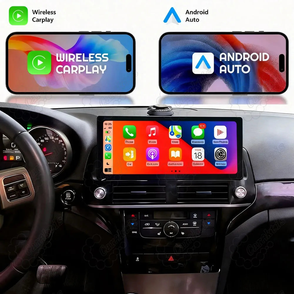 Wireless Apple CarPlay and Android Auto support for Jeep Grand Cherokee 12.3 inch Android car radio upgrade