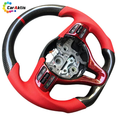 Custom 2016-2020 Kia Optima steering wheel featuring premium glossy carbon.