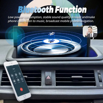 Lexus CT200h Android navigation screen highlighting stable Bluetooth function for hands-free calling and audio streaming.