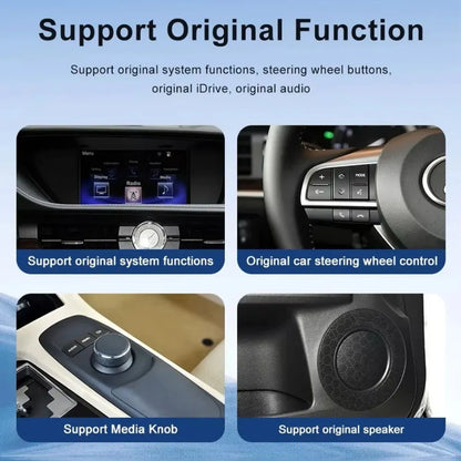 Android car radio compatible with original Lexus ES system functions, steering wheel controls, and media knob.
