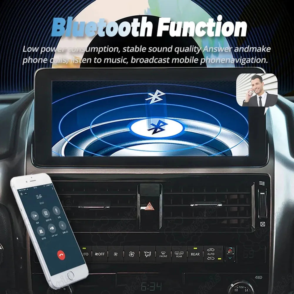 Built-in Bluetooth function supporting hands-free phone calls and wireless music navigation.