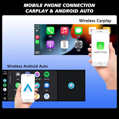 Lexus GX460 Android touchscreen supporting Wireless Apple CarPlay and Wireless Android Auto connectivity.