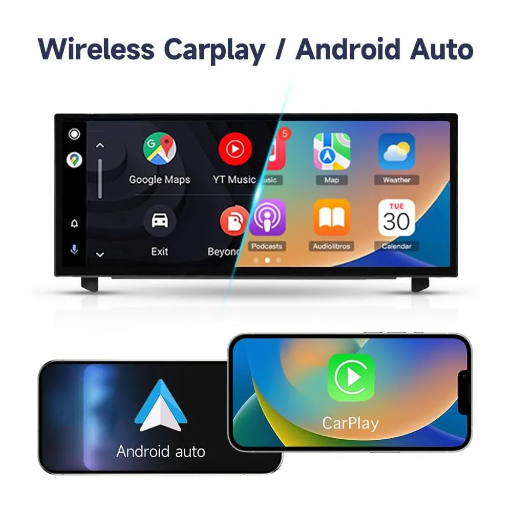 Wireless Apple CarPlay and Android Auto interface on 10.25-inch Lexus multimedia display.