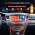 12.3 inch Android display screen upgrade for Lexus LX570 2007-2015 supporting Apple CarPlay and Android Auto.