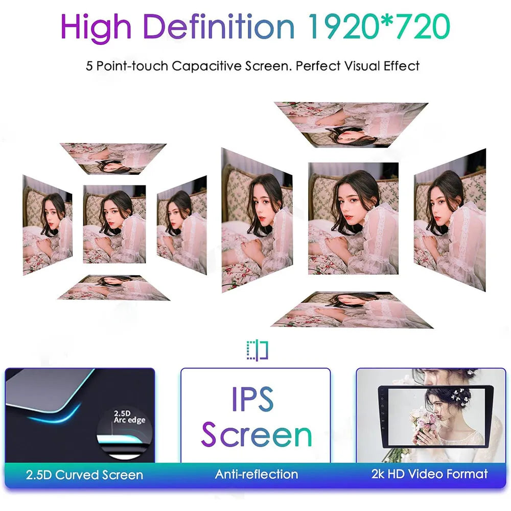 1920x720 high definition IPS capacitive touchscreen with 2.5D curved anti-reflection glass for Lexus LX570.