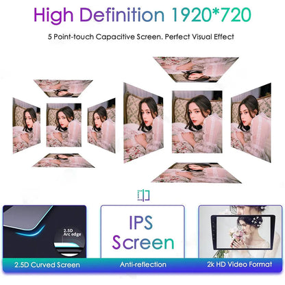 1920x720 high definition IPS capacitive touchscreen with 2.5D curved anti-reflection glass for Lexus LX570.