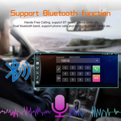 Bluetooth hands-free dial pad and music streaming interface on Lexus NX Android radio.