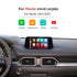 Wired Apple CarPlay, Android Auto, AirPlay, and YouTube integration module for Mazda vehicles from 2016 to 2020.