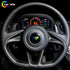 McLaren 720S Custom Steering Wheel, crafted from gloss carbon fiber and premium black leather.