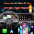 Mercedes-Benz G-Class W464 (2019-2024) 12.3-inch dual screen Android head unit upgrade displaying wireless Apple CarPlay and Android Auto with OEM cluster retained.