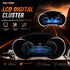 12.3 inch digital LCD instrument cluster speedometer dashboard upgrade for Mercedes Benz A Class CLA GLA 2013-2019 NTG 4.5 5.0 featuring HD display, multiple themes, and non-destructive installation