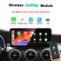 Wireless CarPlay and Android Auto retrofit decoder box for Mercedes Benz A B C E GLA GLC GLE GLS Class NTG 4.5 system.