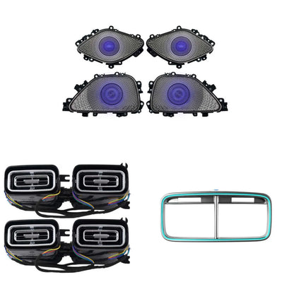 LED Ambient Light Full Set for Mercedes W167 X167 GLE/GLS 2020-2025 | Rotary Tweeters &amp; Luminous Vents
